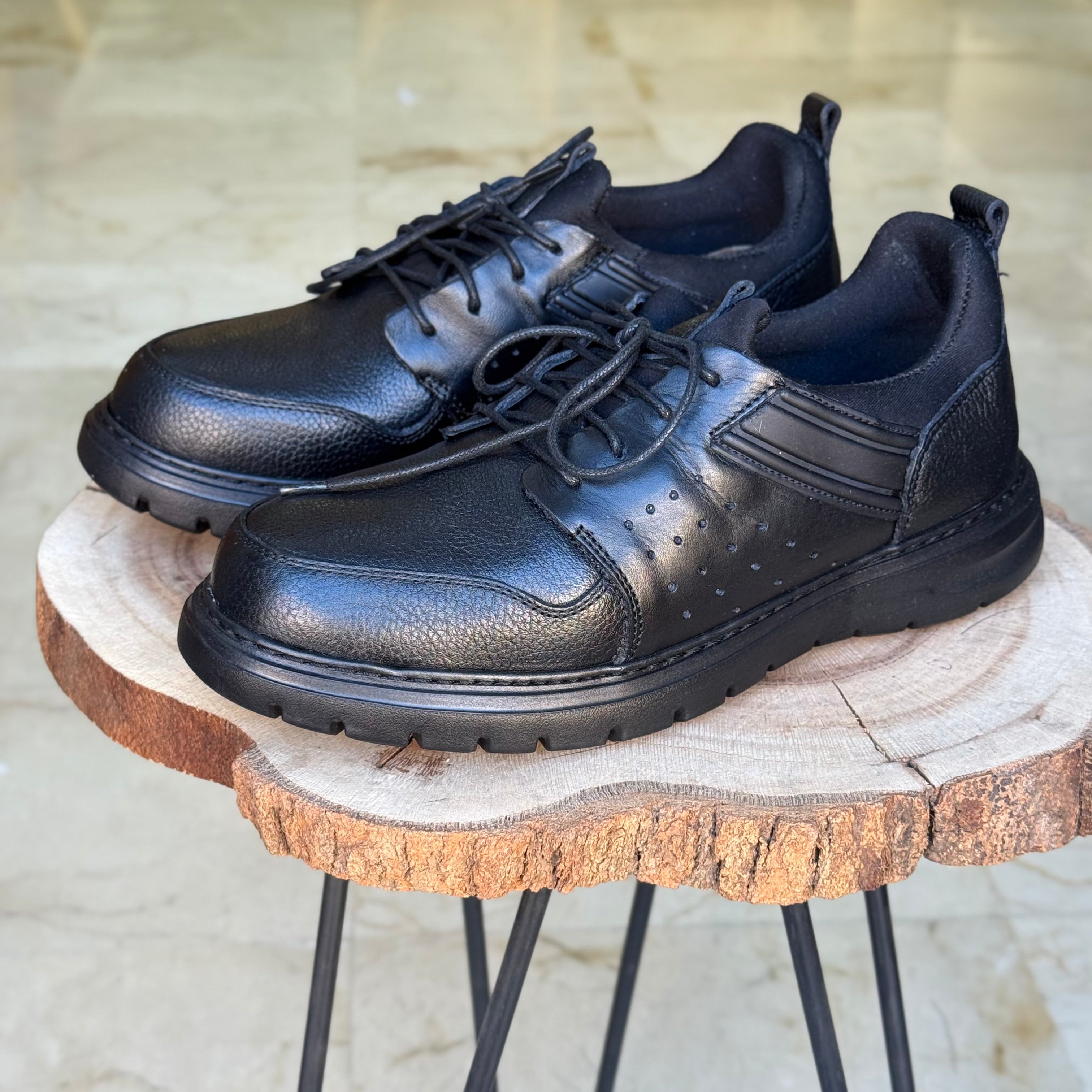 Chaussure Médical En cuir 140 NOIR