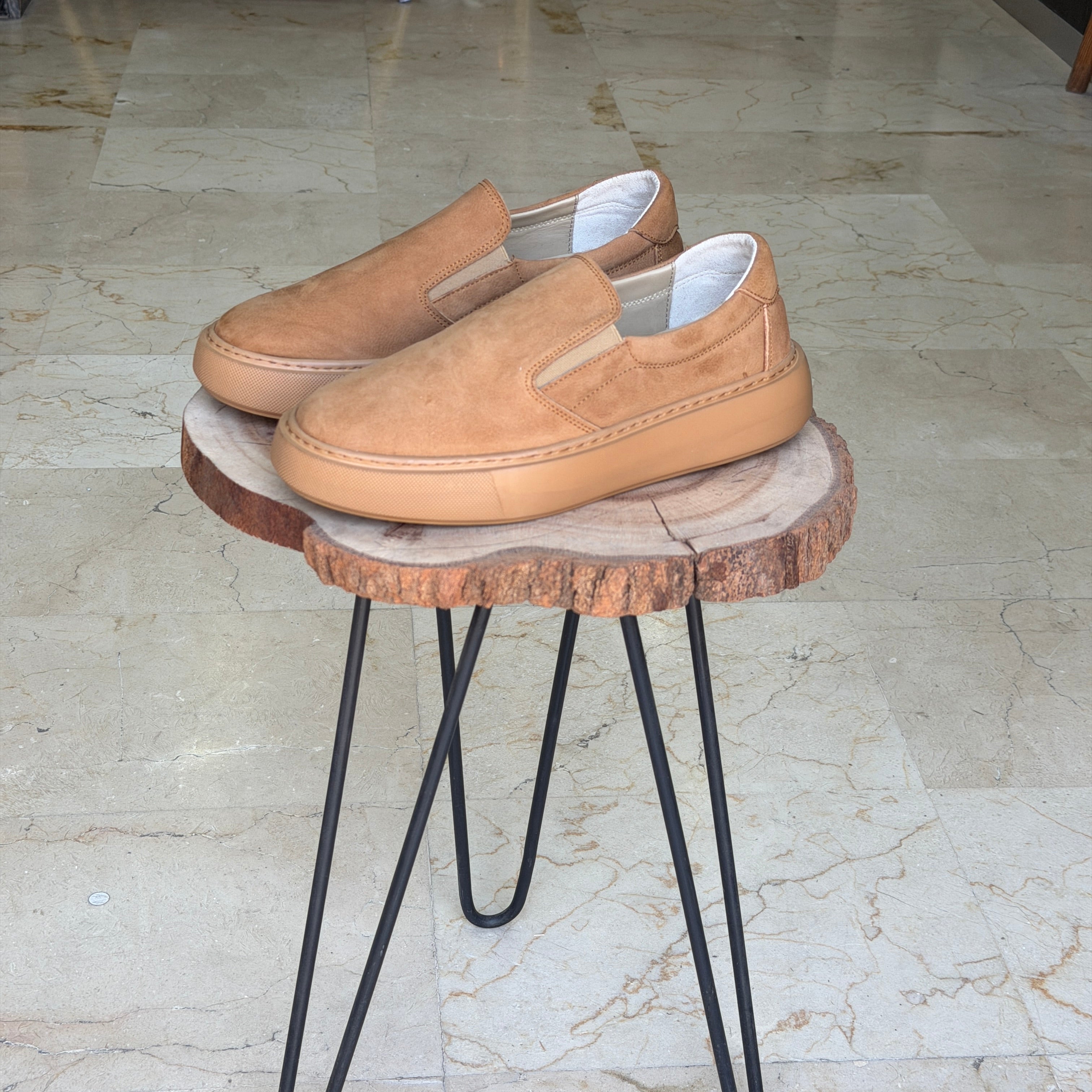 basket en cuir 0101 taba nubuck