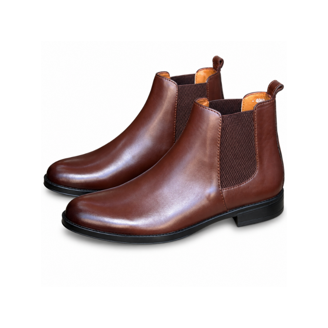 Bottine En Cuir 4060 Marron