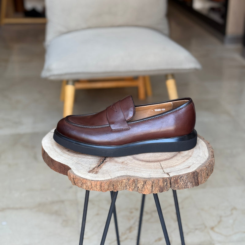 CHAUSSURES EN CUIR VÈRITABLES  DouxPas 1060 MARRON