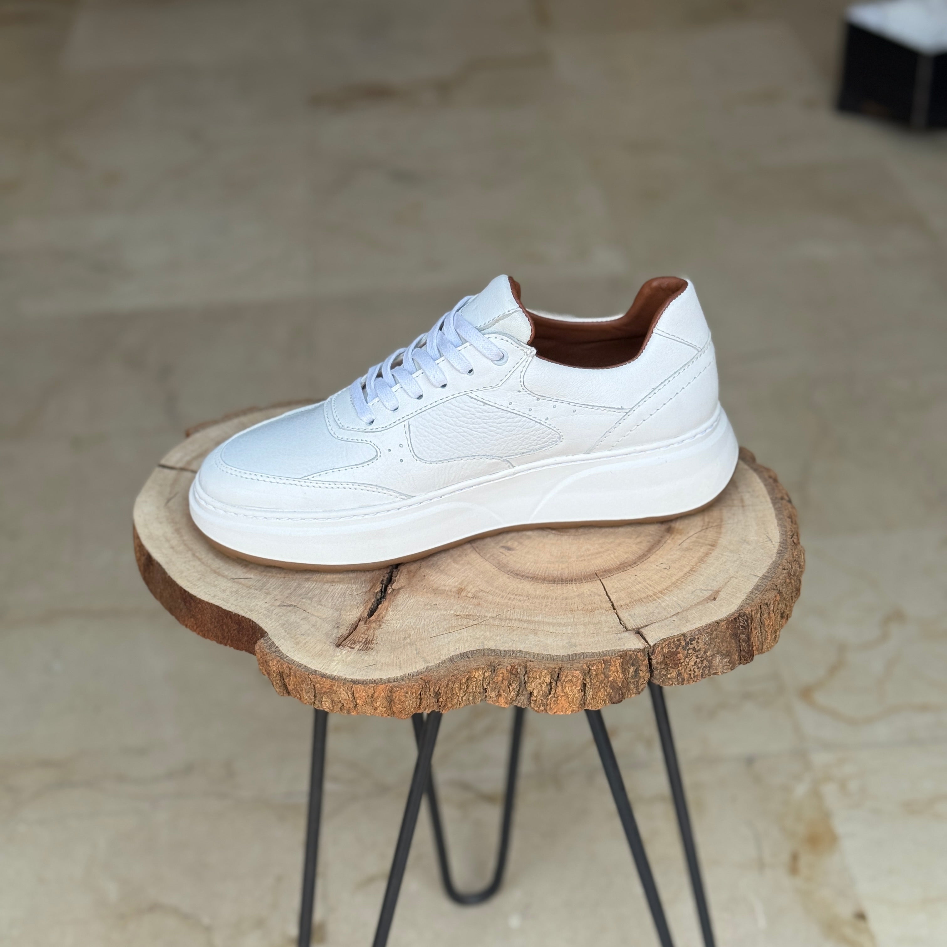 BASKET EN CUIR - 874 BLANC