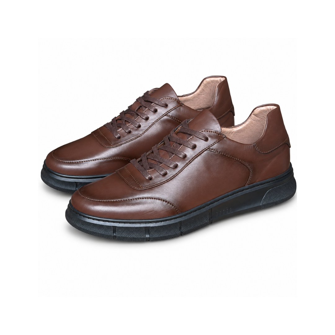 CHAUSSURE VALCON EN CUIR  647 MARRON