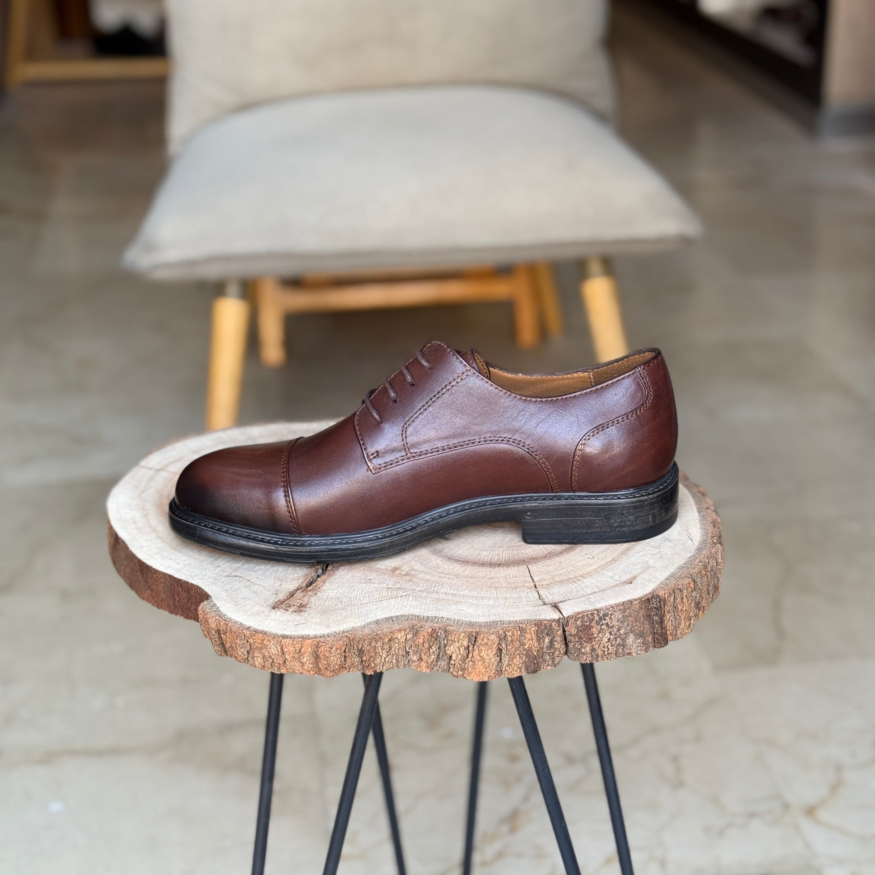 CHAUSSURES EN CUIR VÈRITABLES  REF :IT1010 MARRON
