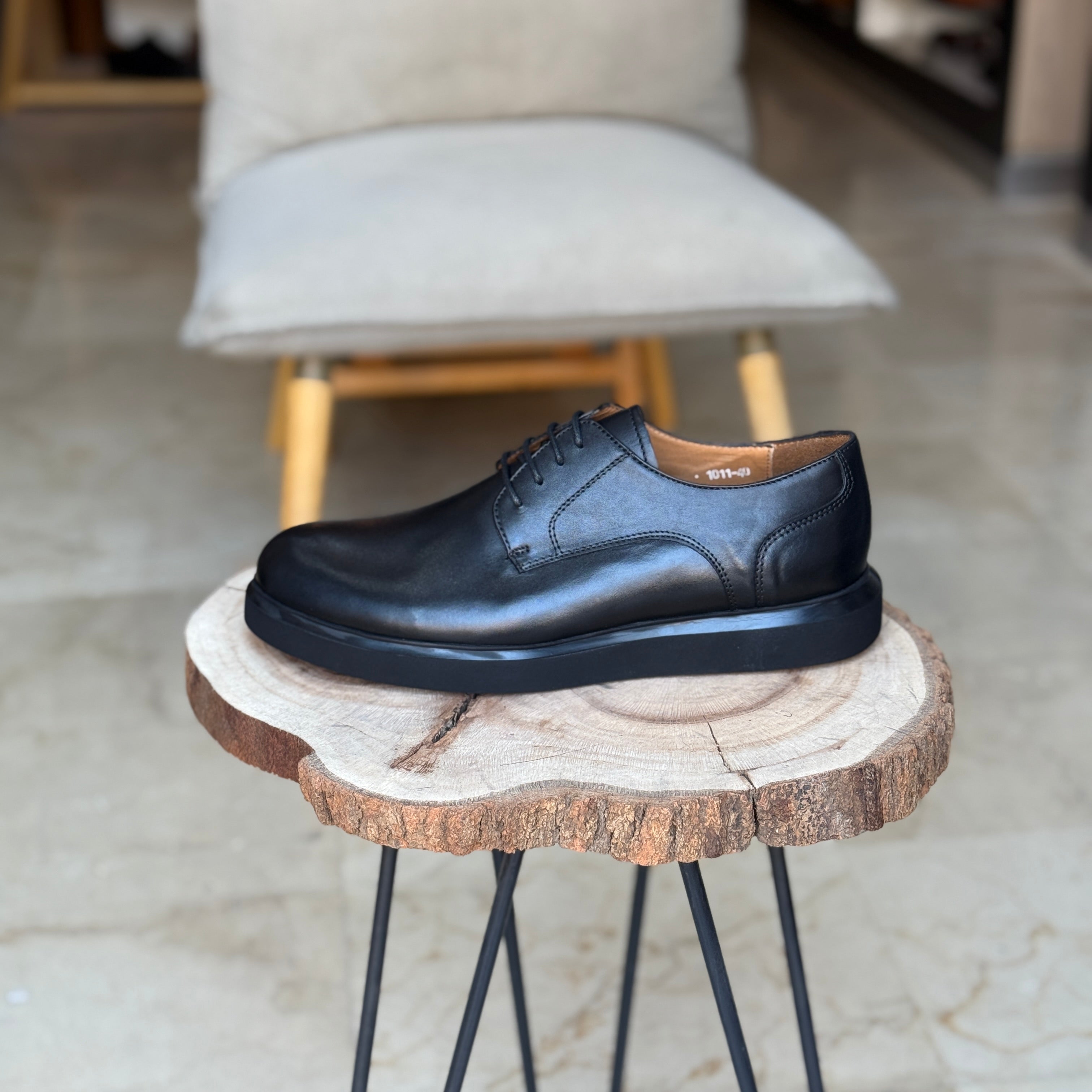 CHAUSSURES EN CUIR VÈRITABLES  DouxPas 1011 NOIR
