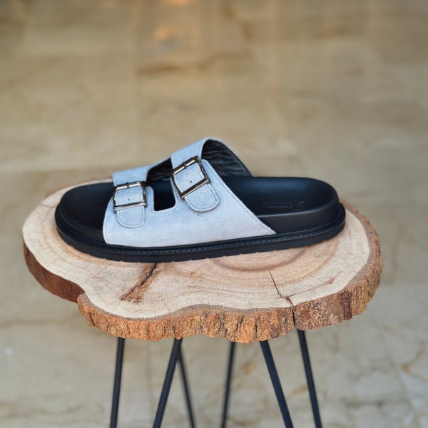 SANDALE EN CUIR CASTELO 204 GRIS