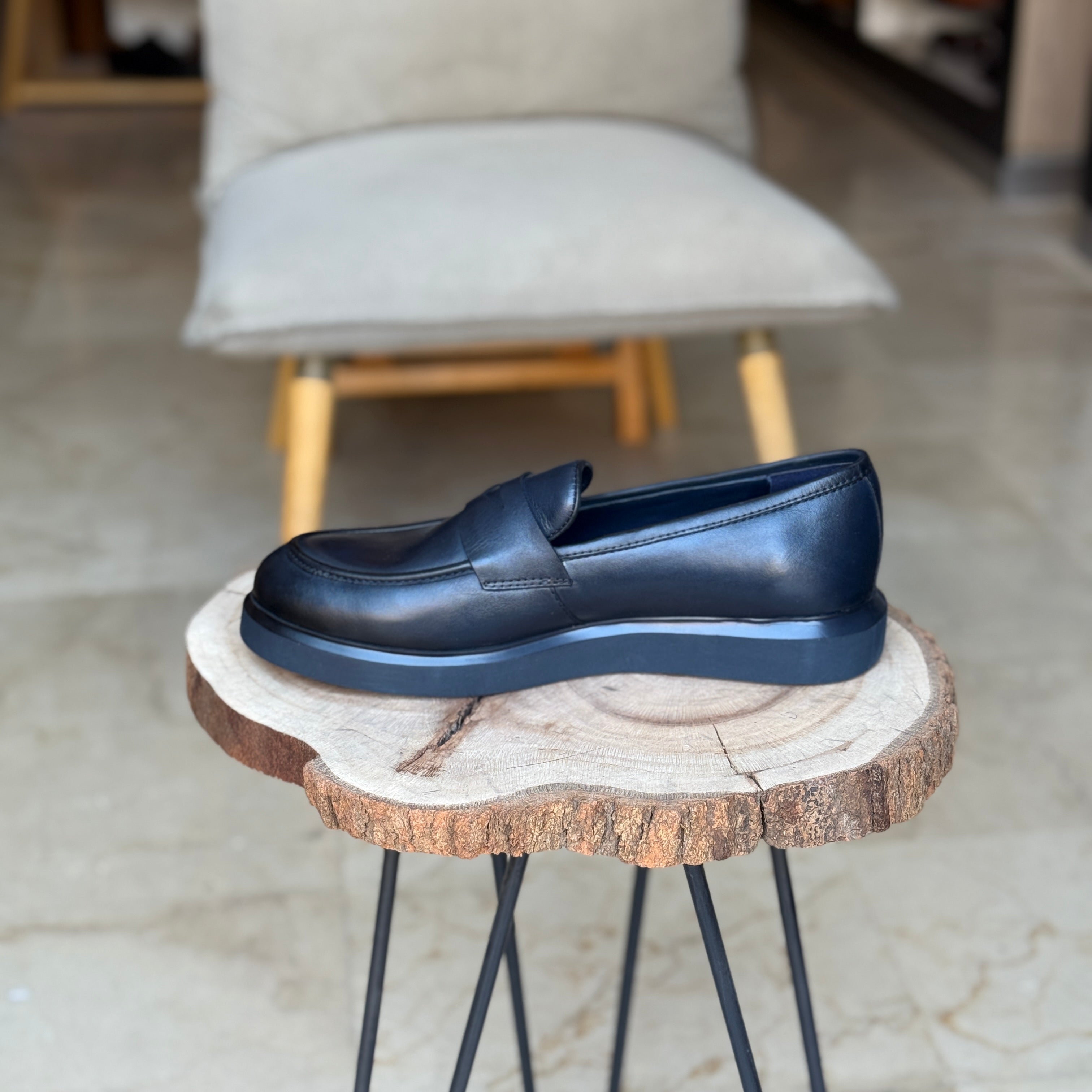 CHAUSSURES EN CUIR VÈRITABLES  DouxPas 1060 BLEU