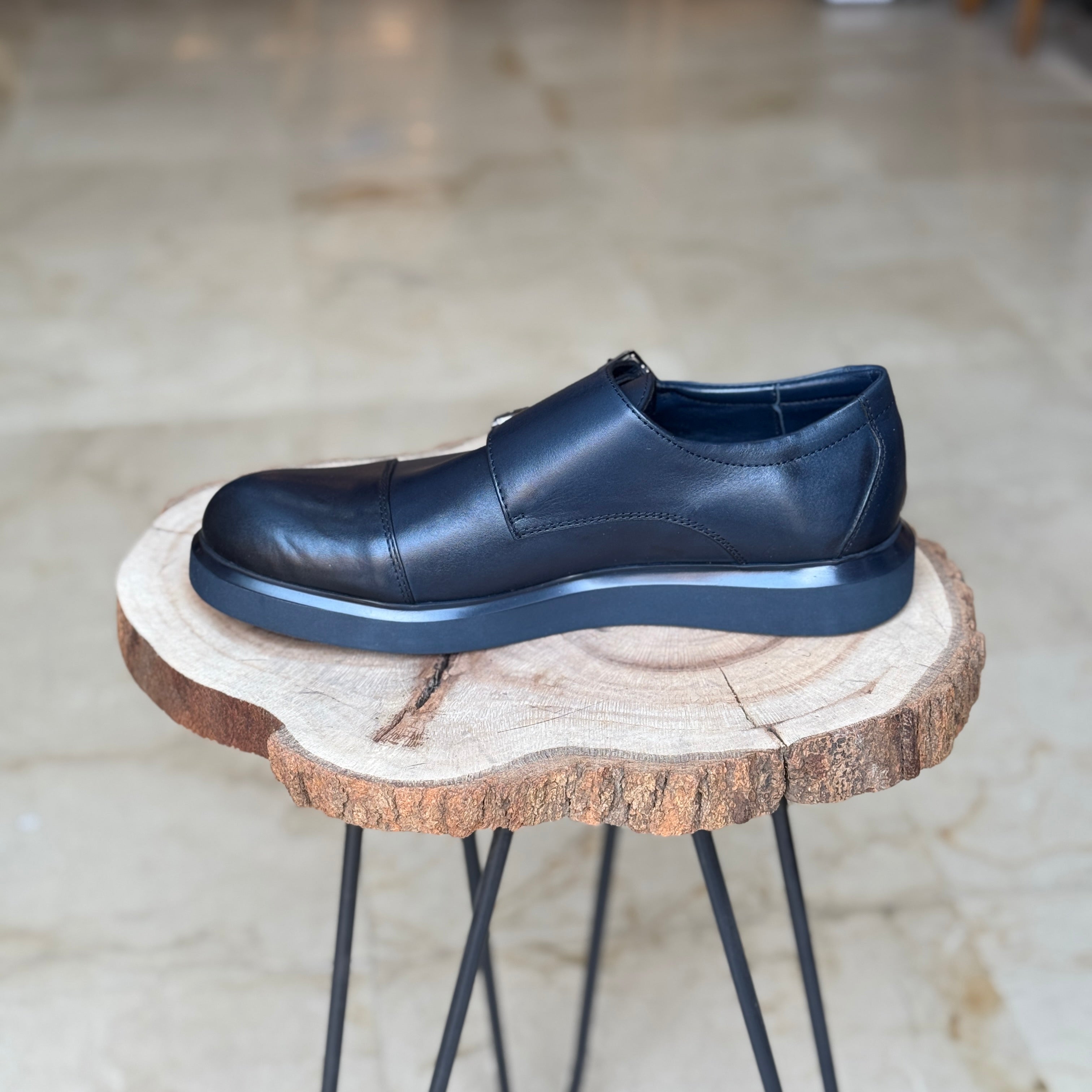 CHAUSSURES EN CUIR VÈRITABLES  DouxPas 0154 BLEU