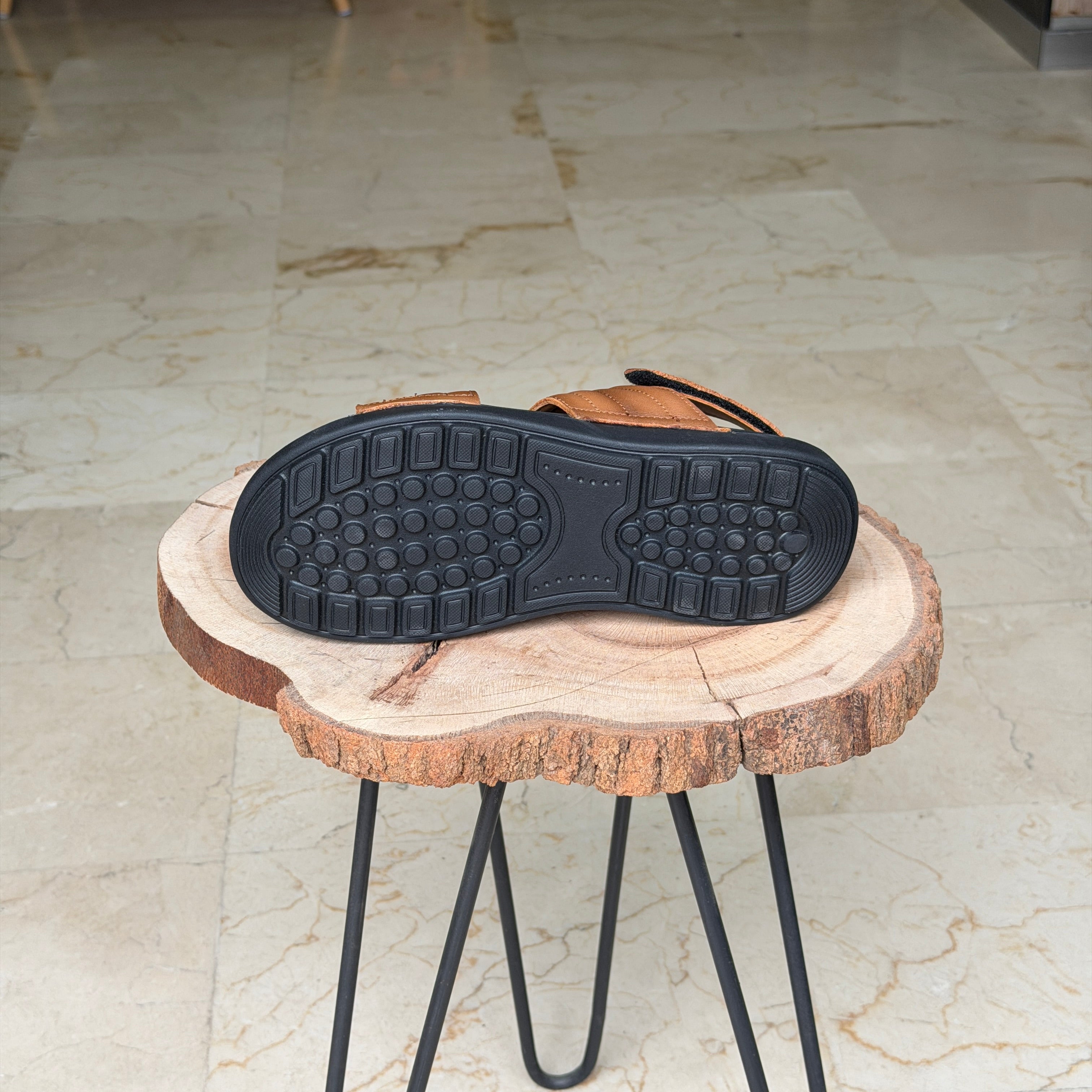 SANDALE EN CUIR Ergonomic Arch S41 TABA