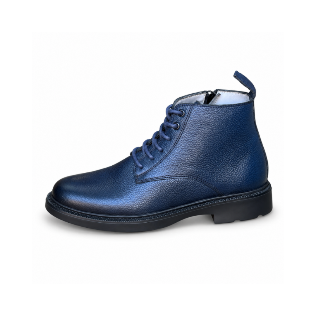 Bottine En Cuir 905 bleu