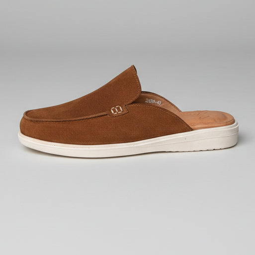SP Mules - Daim Tabac - Shopilo Shoes