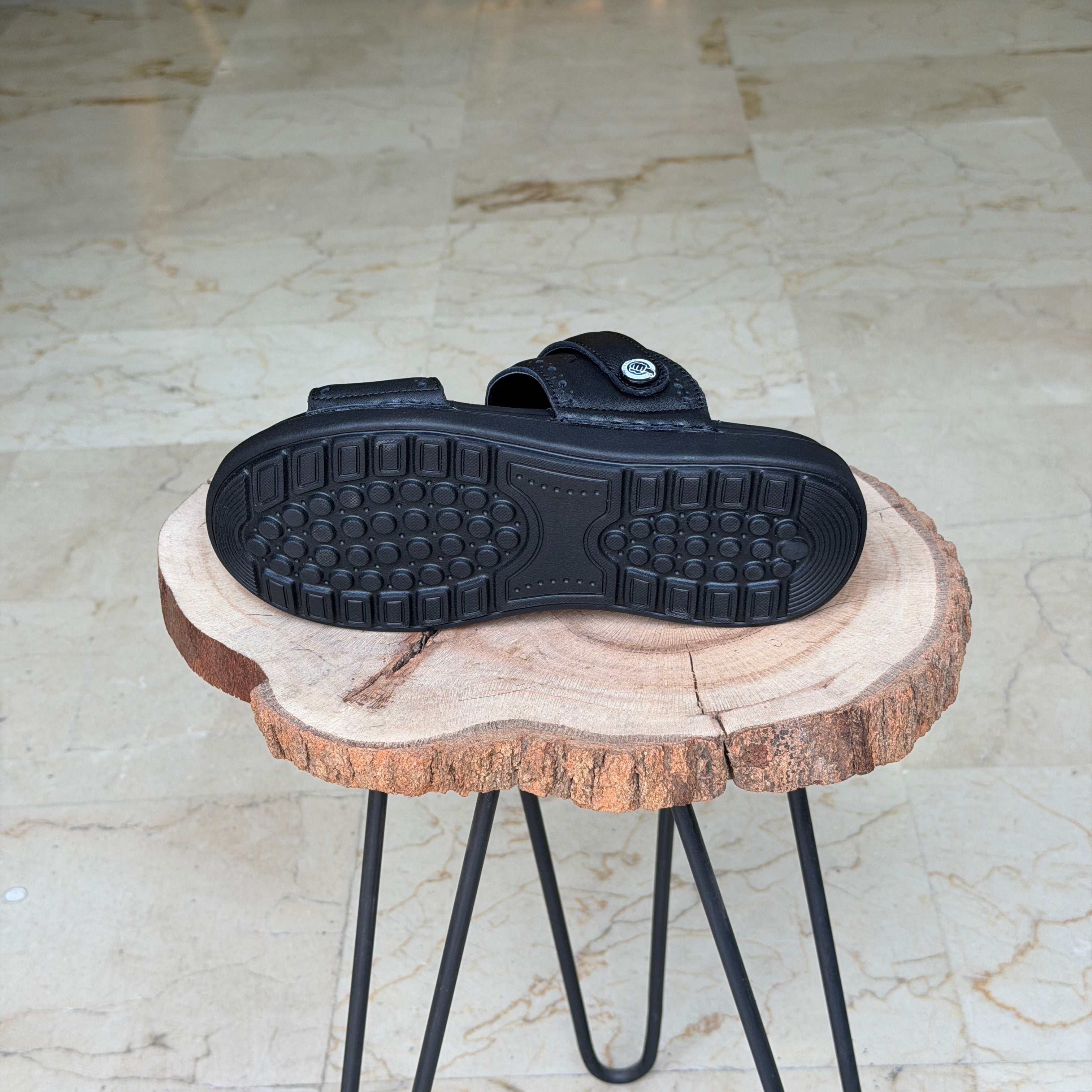 SANDALE EN CUIR Ergonomic Arch S44 NOIR