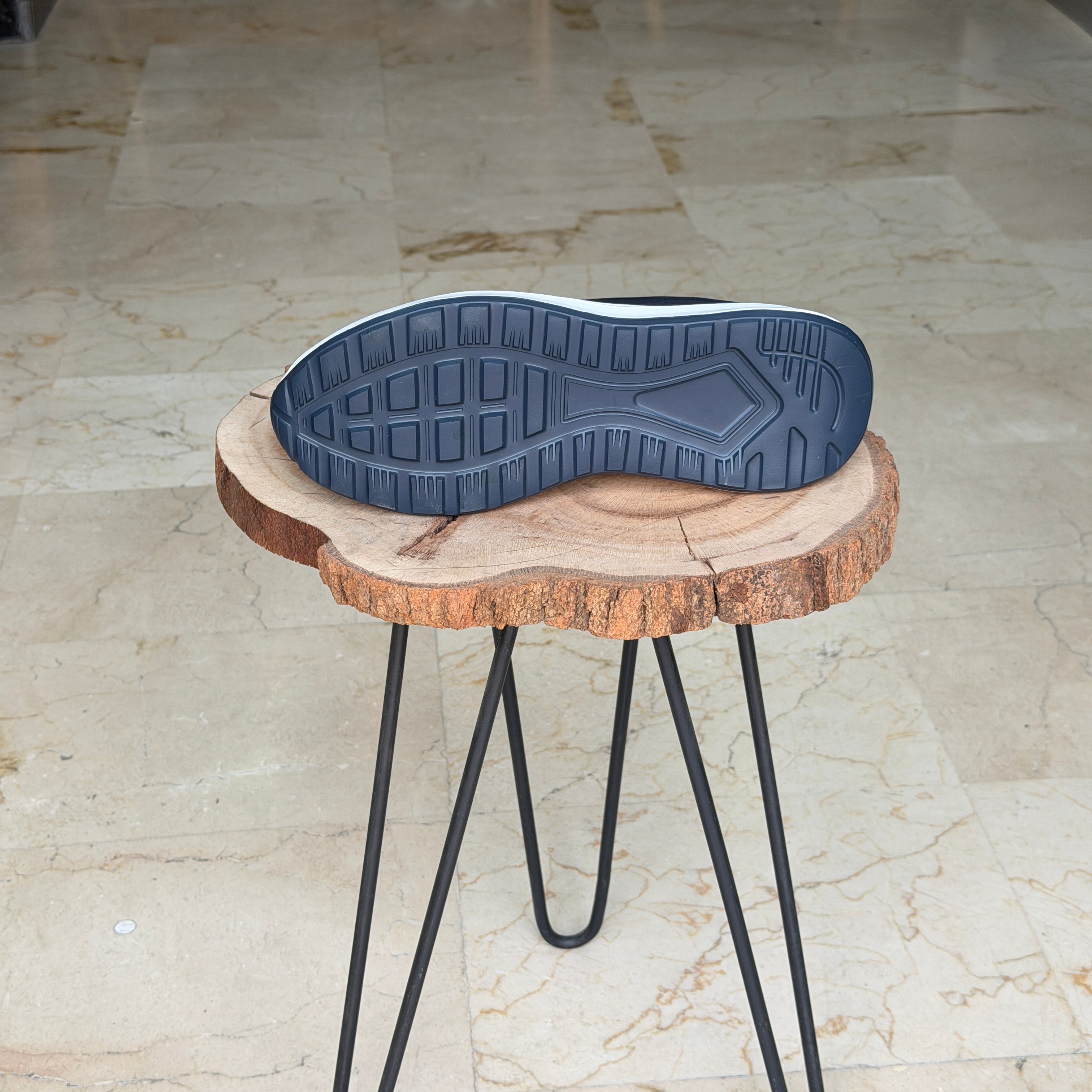Basket en cuir ET jeans - 944 bleu