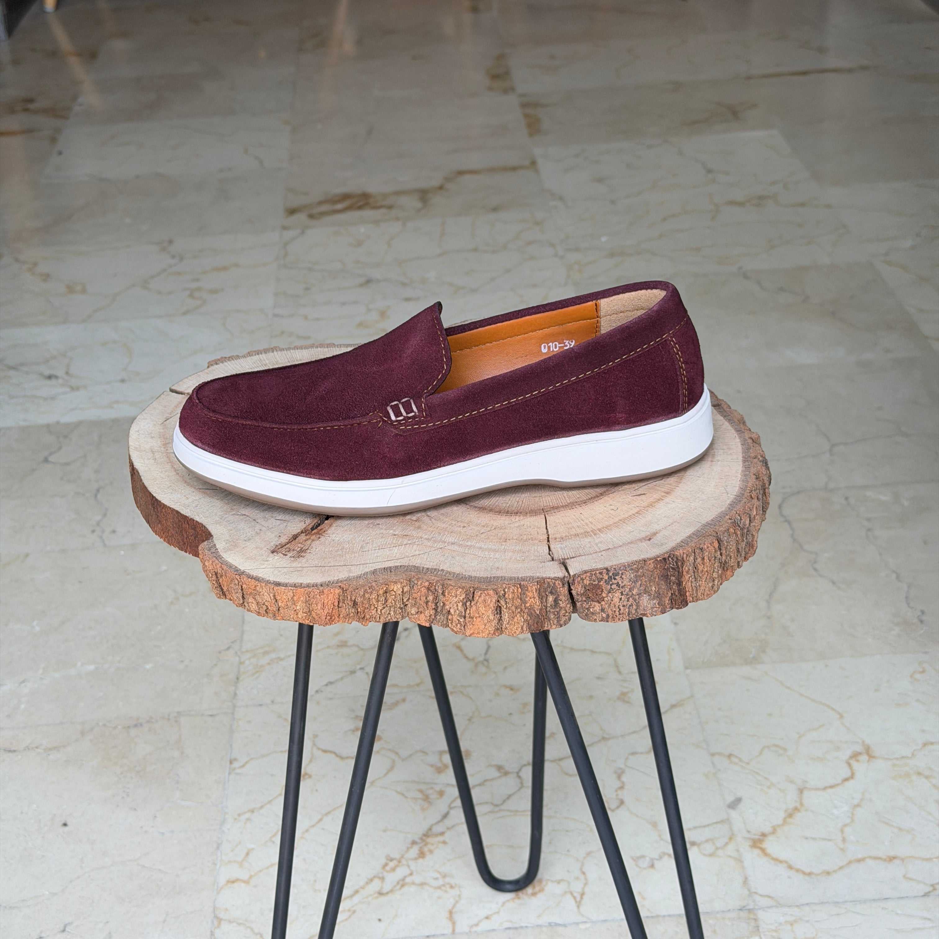 MOCASSIN EN DAIM EURO PIANA 010 GROUNA - Shopilo Shoes