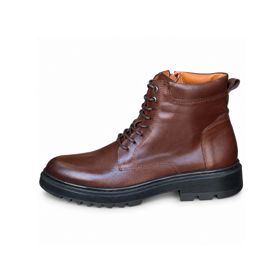 Bottine En Cuir N 4009 MARRON