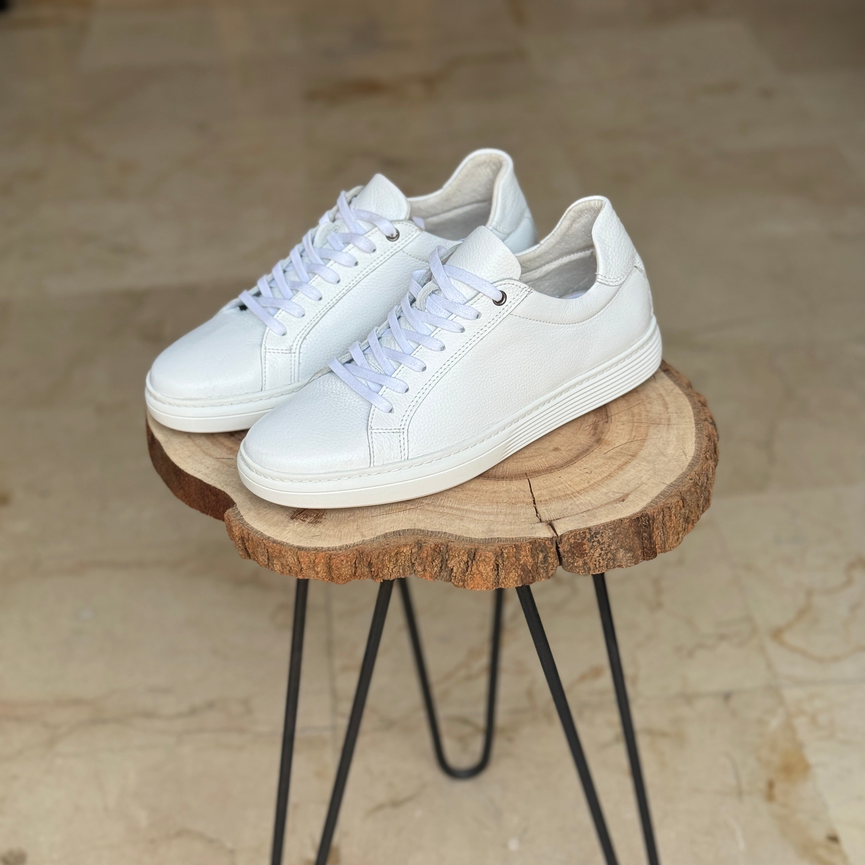 BASKET EN CUIR WILLSON 528 BLANC