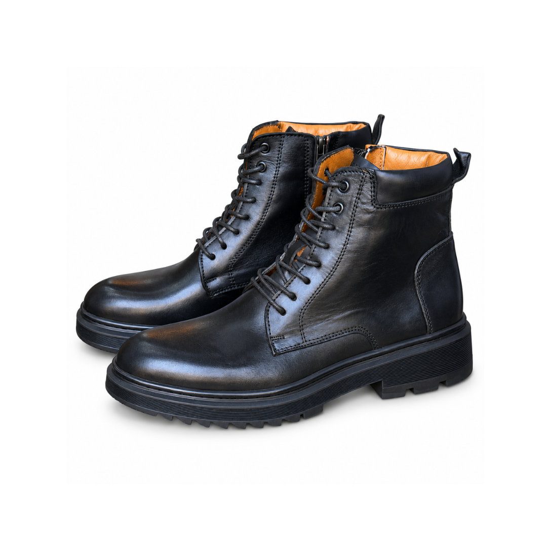Bottine En Cuir N 4009 NOIR