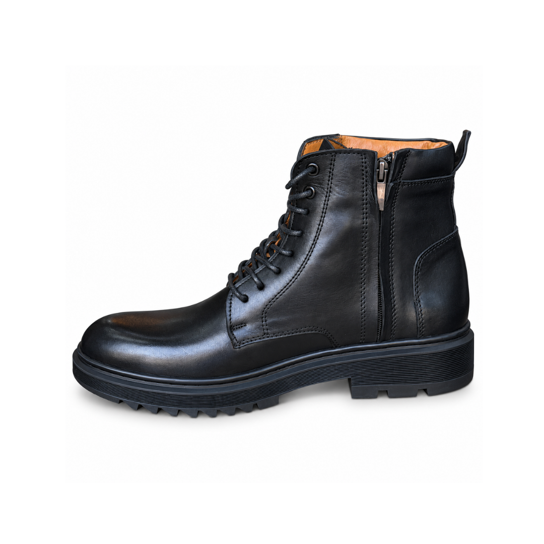 Bottine En Cuir N 4009 NOIR