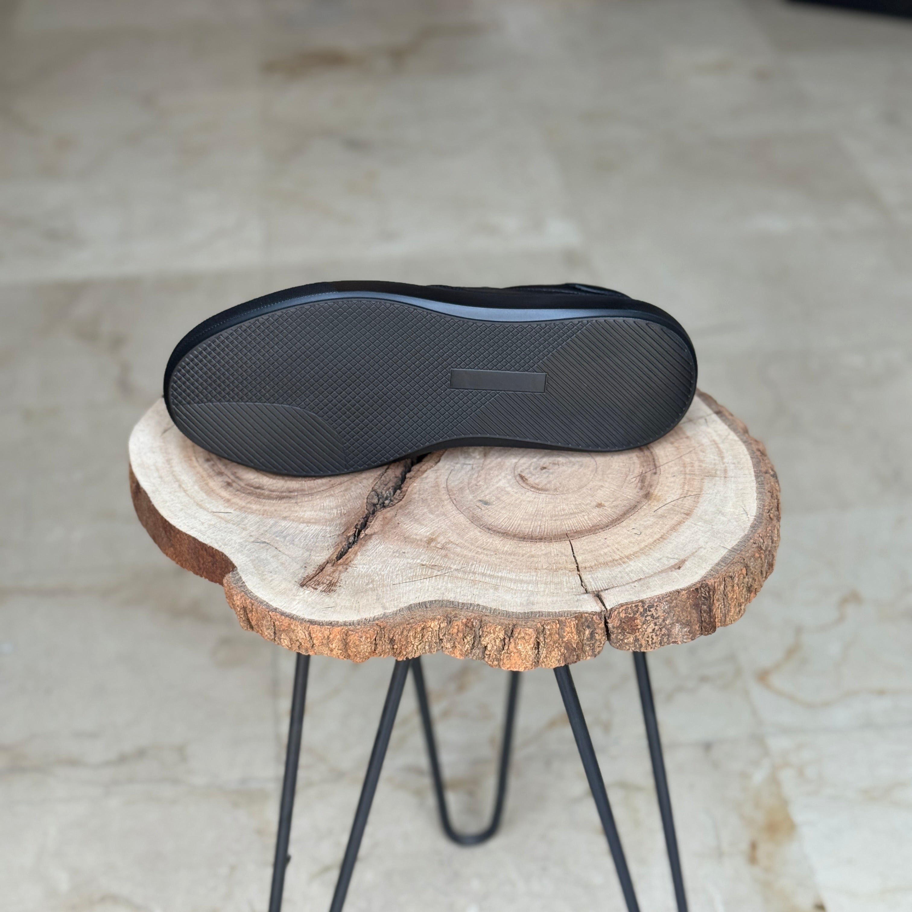 BASKET EN CUIR 816 NOIR