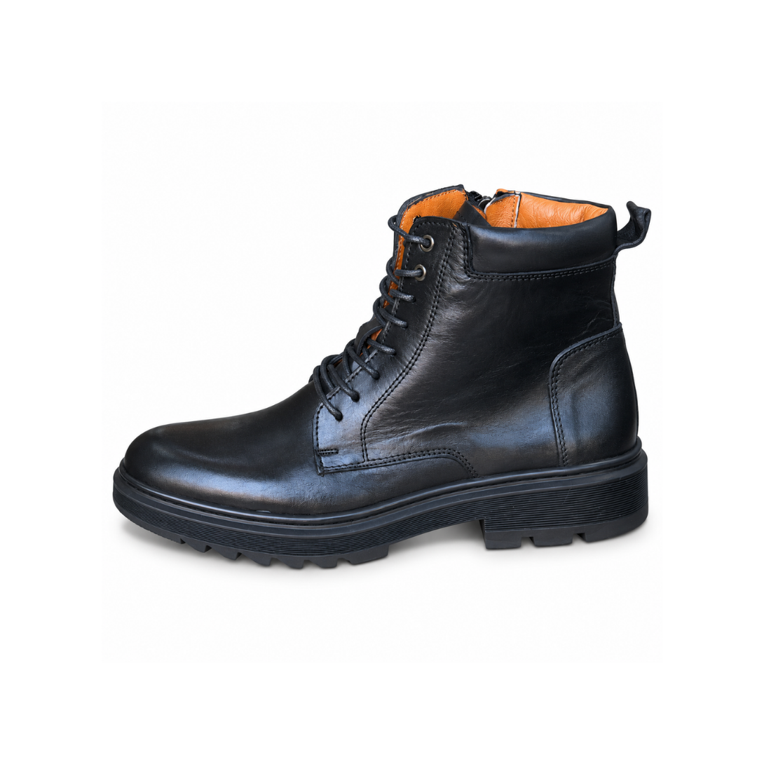 Bottine En Cuir N 4009 NOIR
