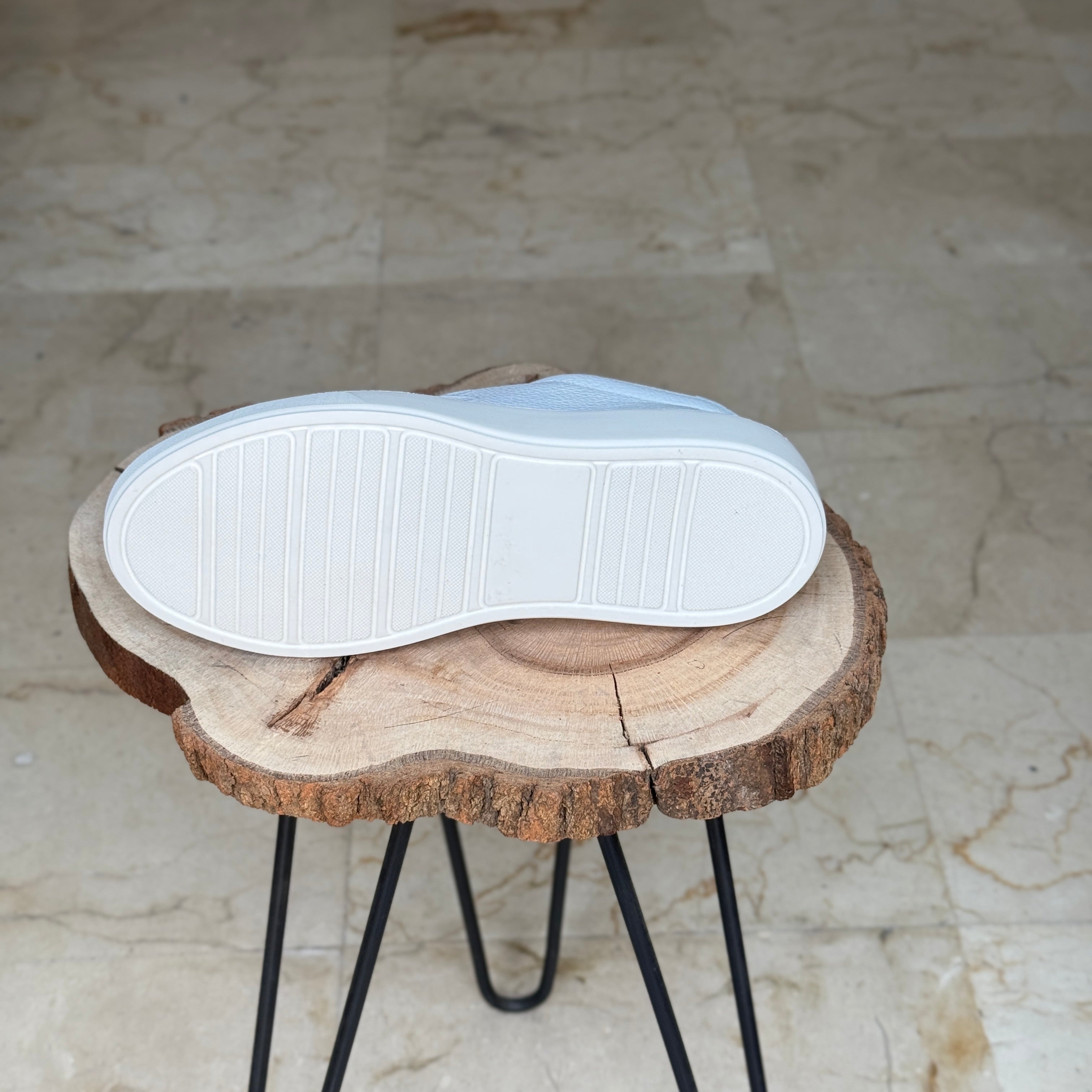 BASKET EN CUIR  L’ALLURE 719 BLANC