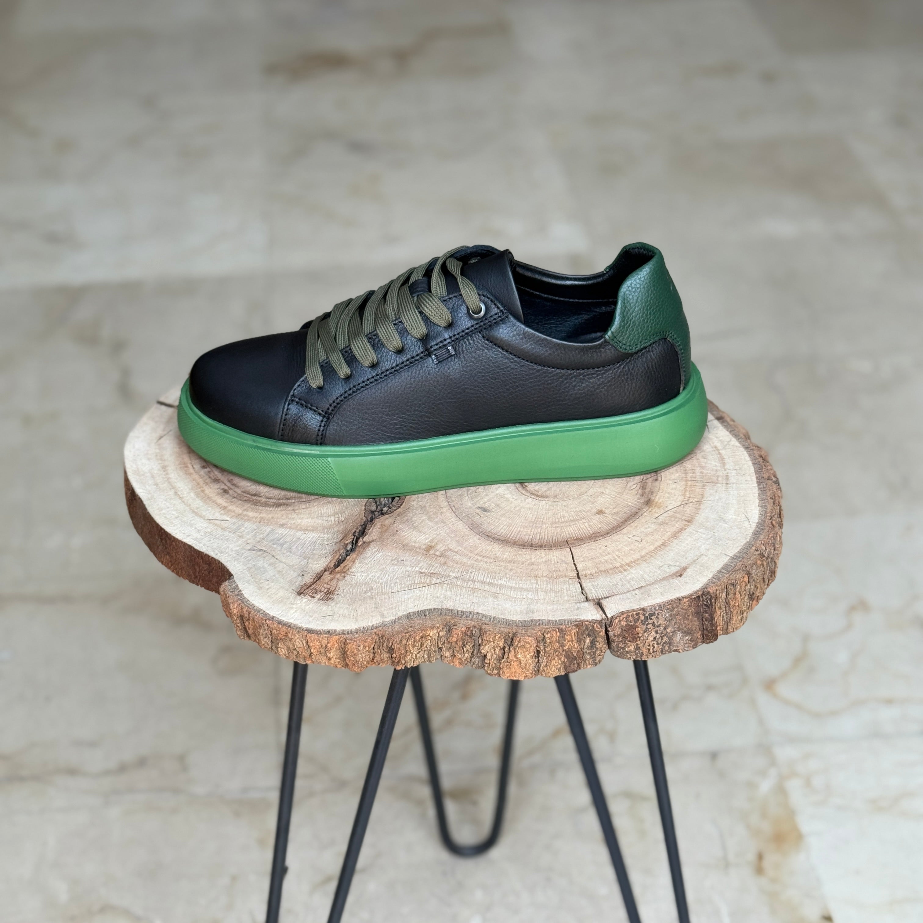 BASKET EN CUIR 528 N&V