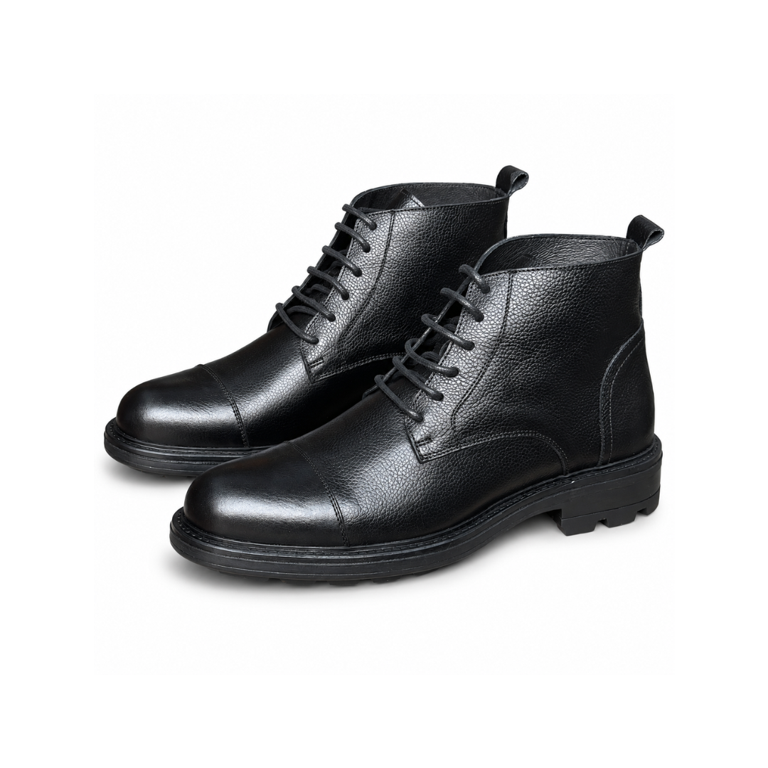 Bottine En Cuir ADRIANO 852 NOIR