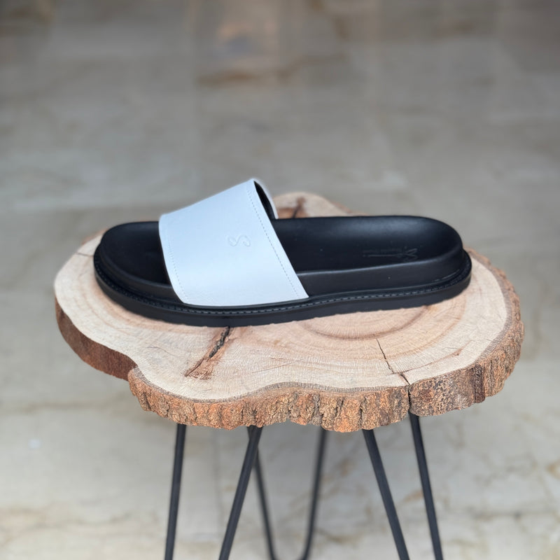 SANDALE EN CUIR CASTELO 218 BLANC