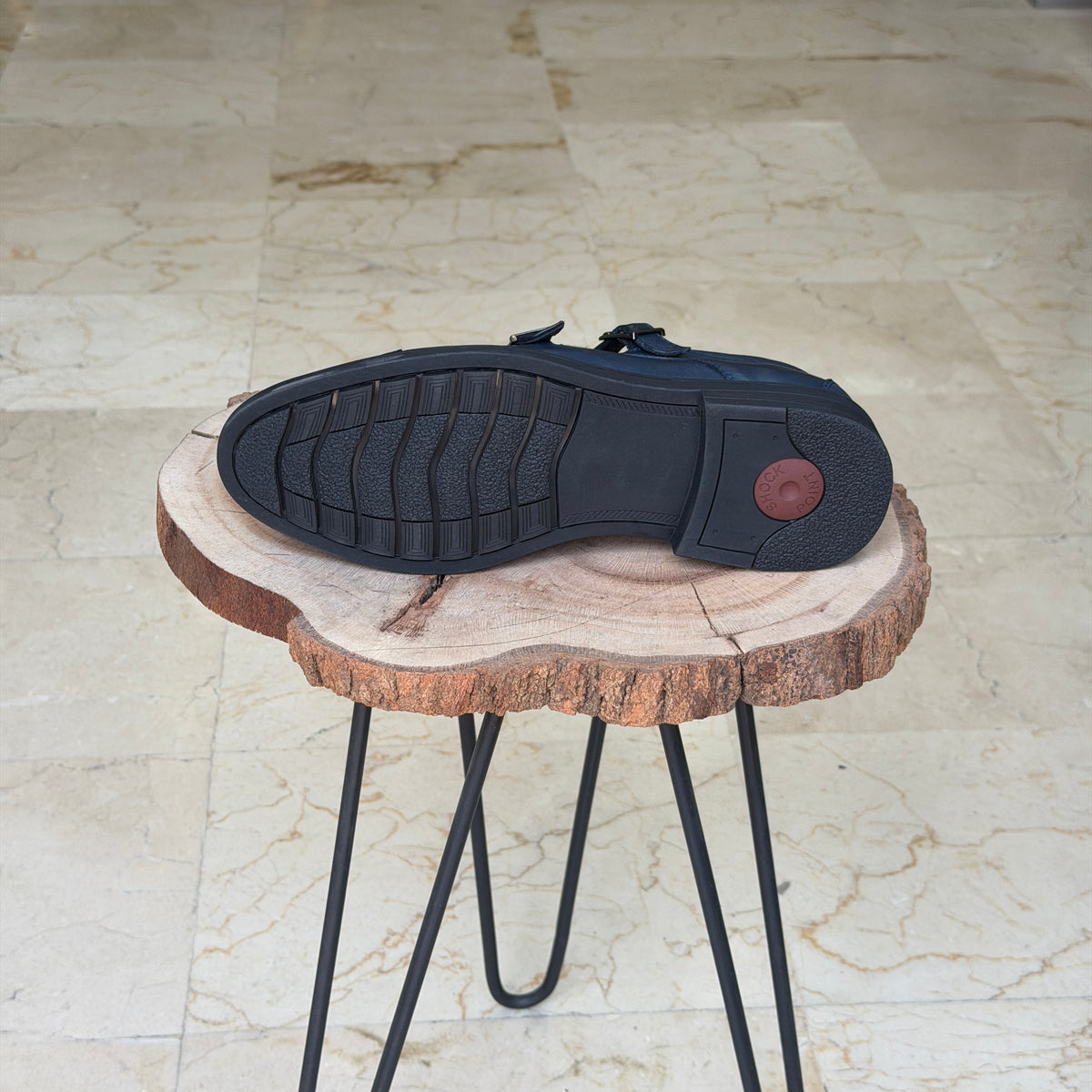 CHAUSSURES EN CUIR VÈRITABLES  DouxPas 0154 BLEU