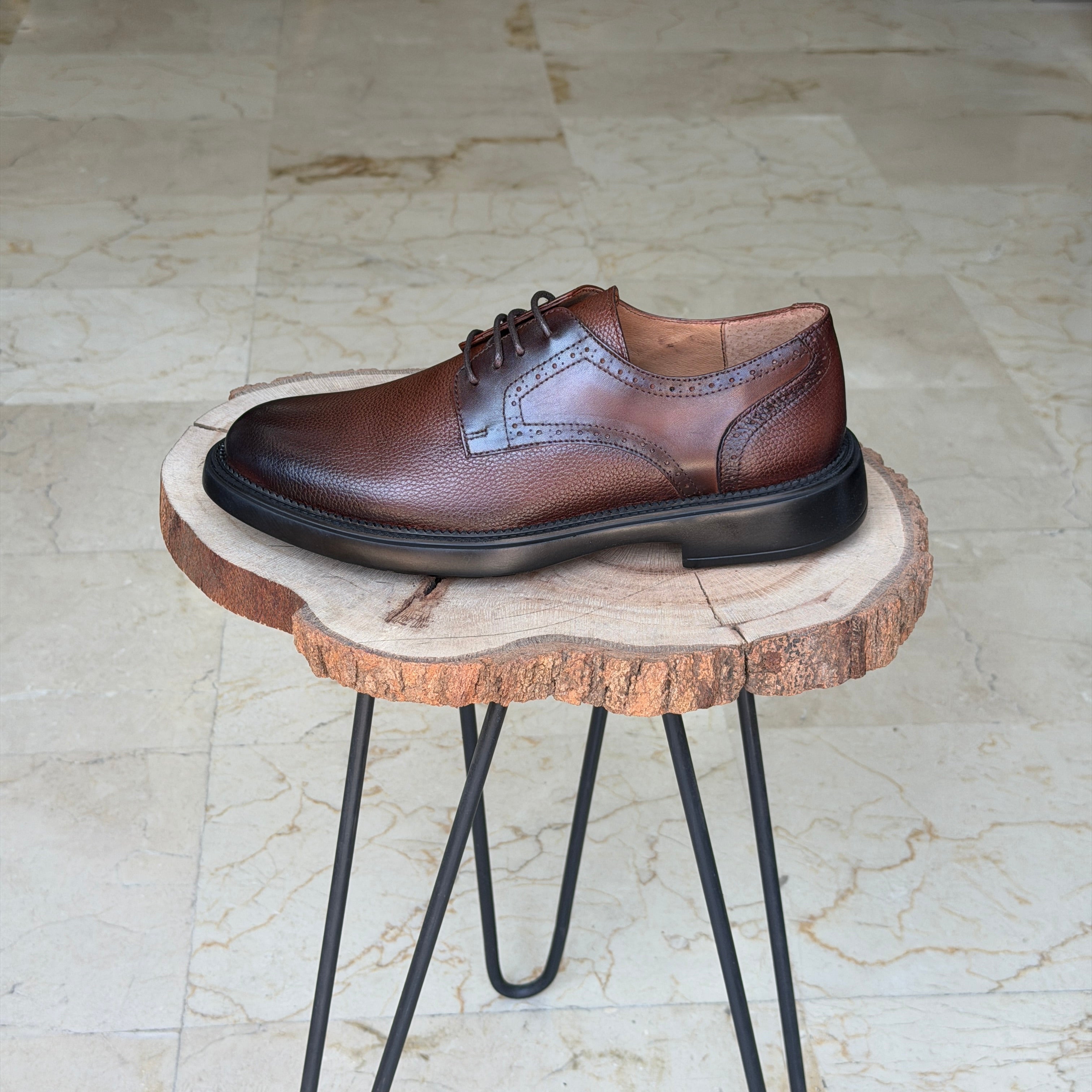 CHAUSSURES EN CUIR VÈRITABLES ELLEGANO 467 TABA