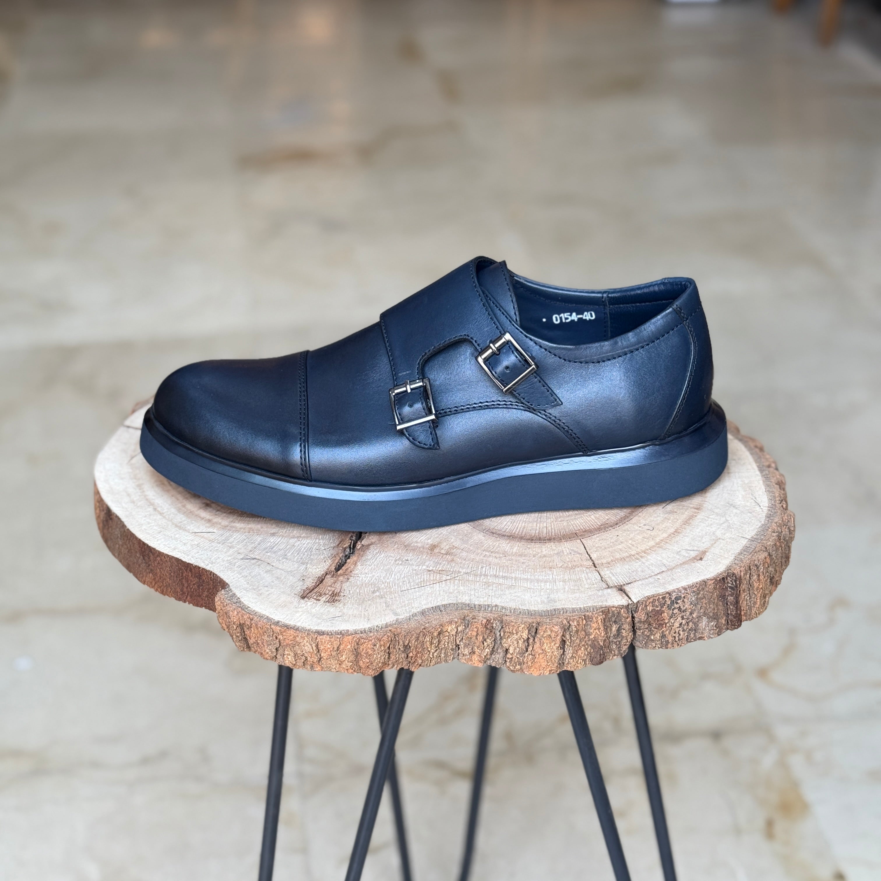 CHAUSSURES EN CUIR VÈRITABLES  DouxPas 0154 BLEU