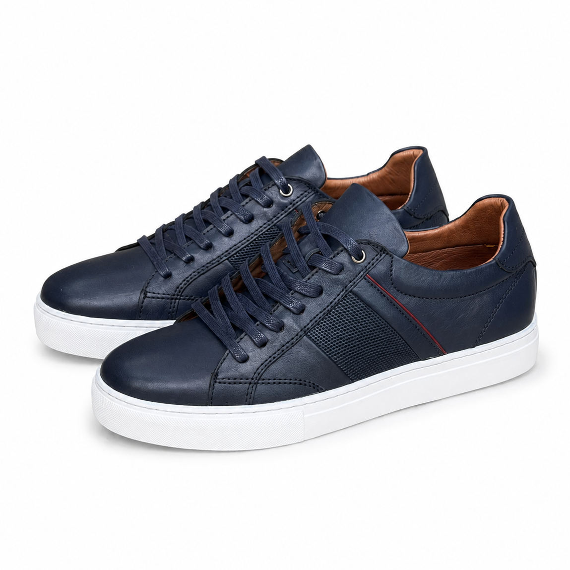 basket en cuir standard 718 bleu - Shopilo Shoes