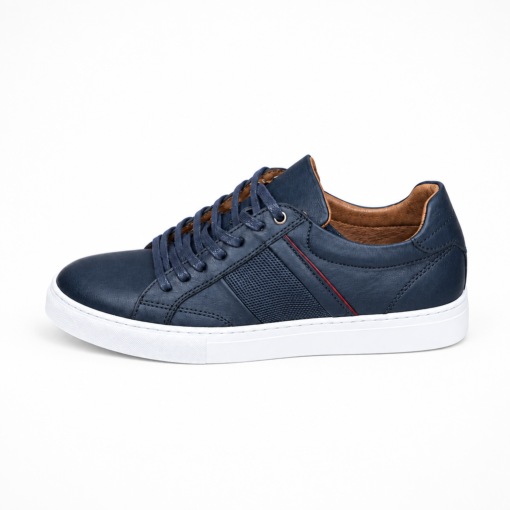 basket en cuir standard 718 bleu - Shopilo Shoes
