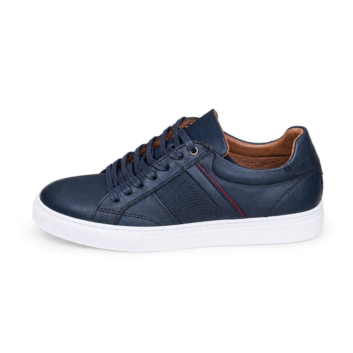 basket en cuir standard 718 bleu