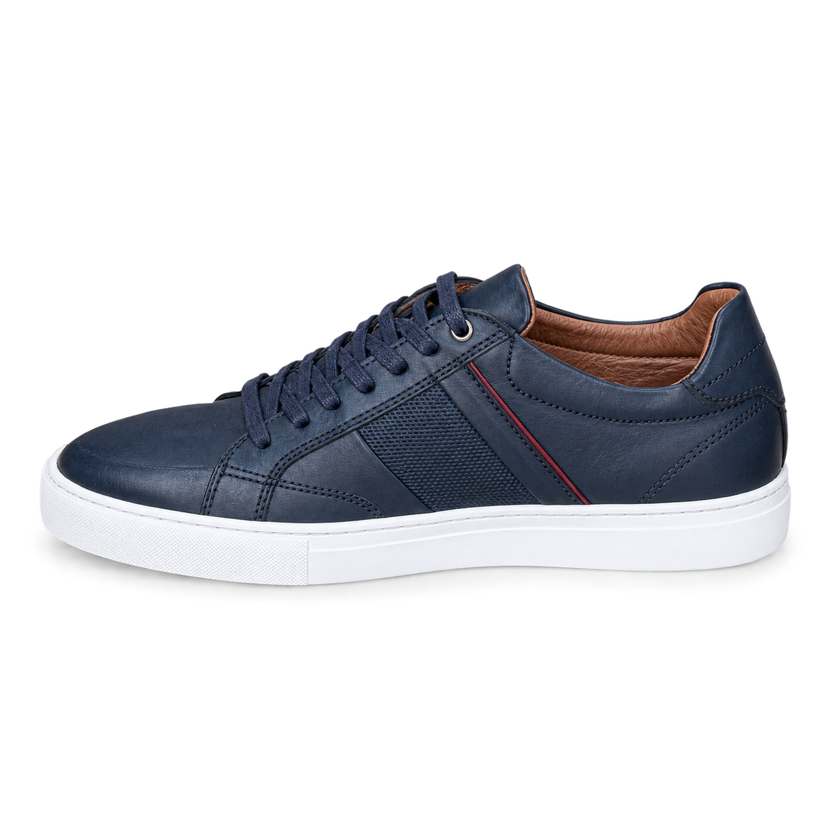 basket en cuir standard 718 bleu