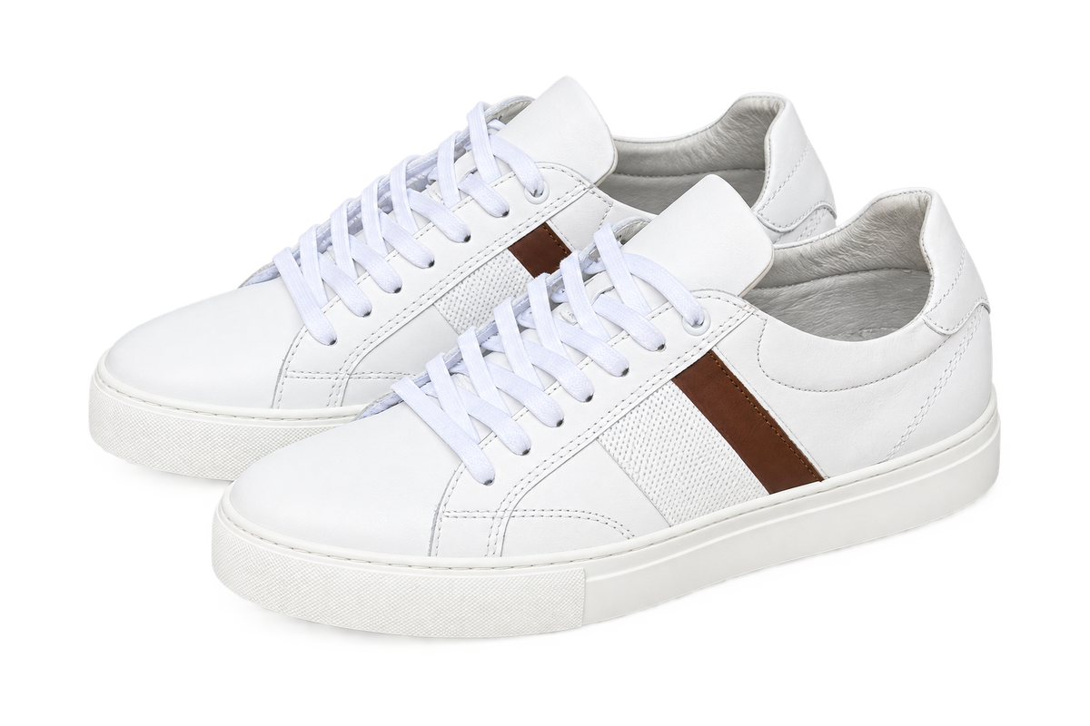 basket en cuir standard  718 blanc