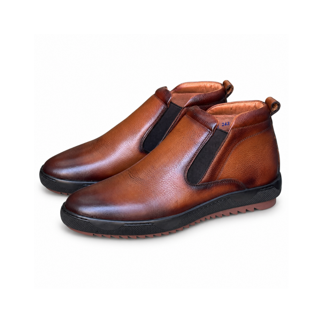 Bottine En Cuir 243 TABA