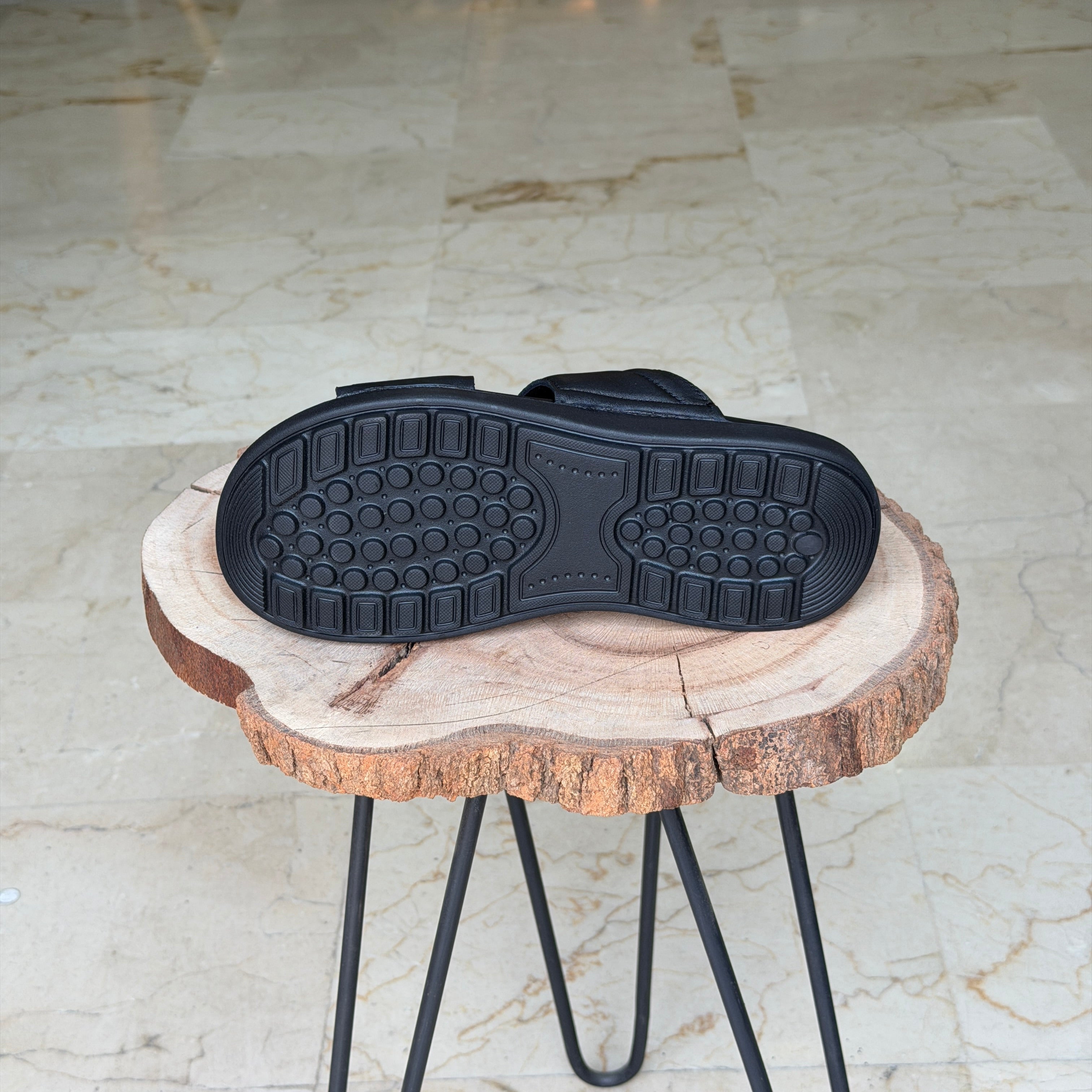 SANDALE EN CUIR Ergonomic Arch S43 NOIR