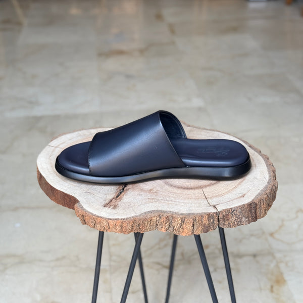 SANDALE EN CUIR RSE123 BLEU