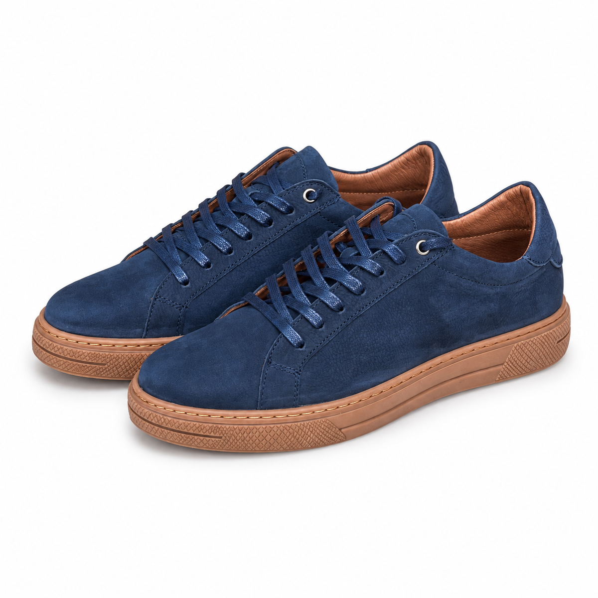 Baskets en Cuir standard 758 bleu