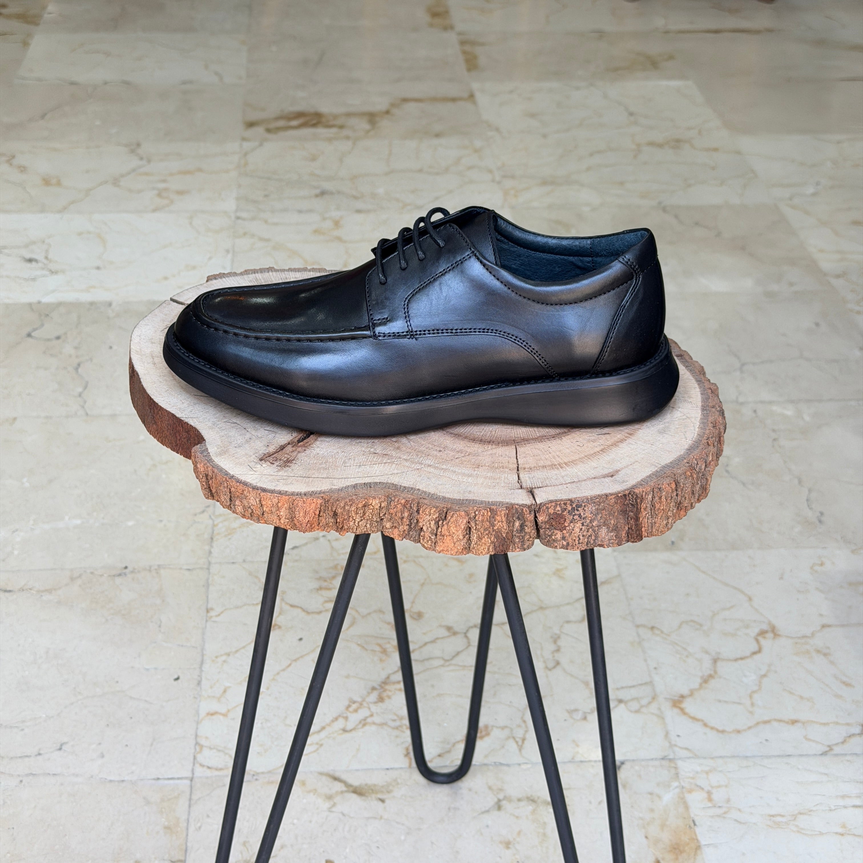 CHAUSSURES EN CUIR ELLEGANO 478 NOIR