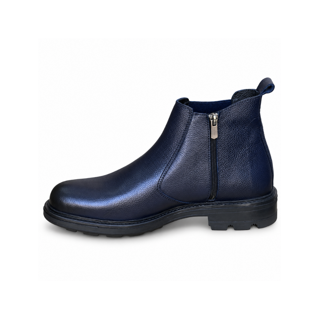 Bottine En Cuir Adriano 810 BLEU