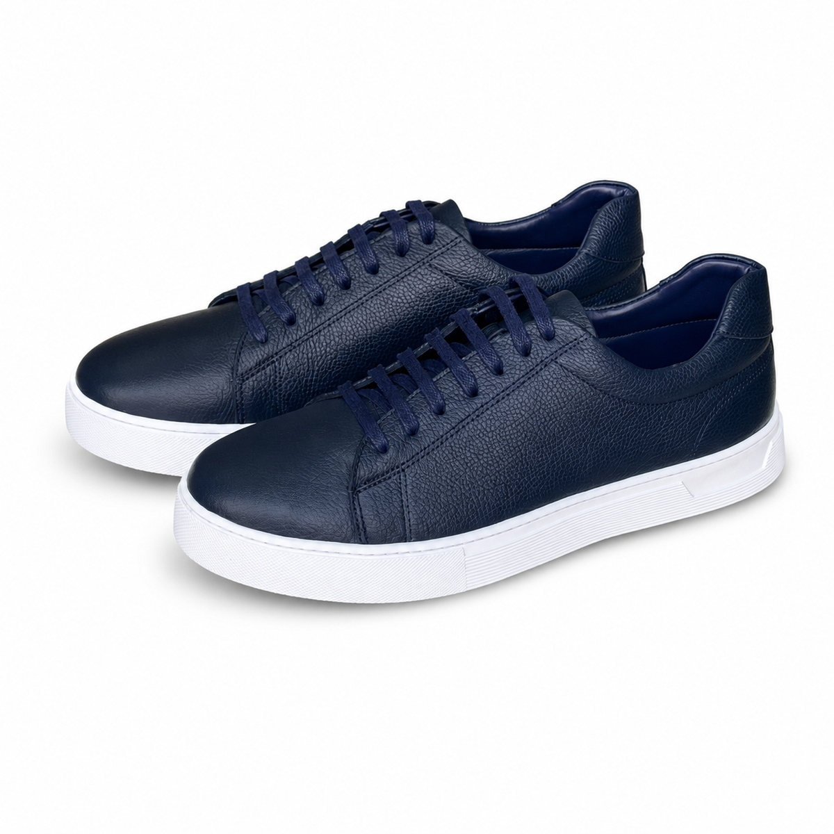 Baskets en Cuir standard 800 bleu