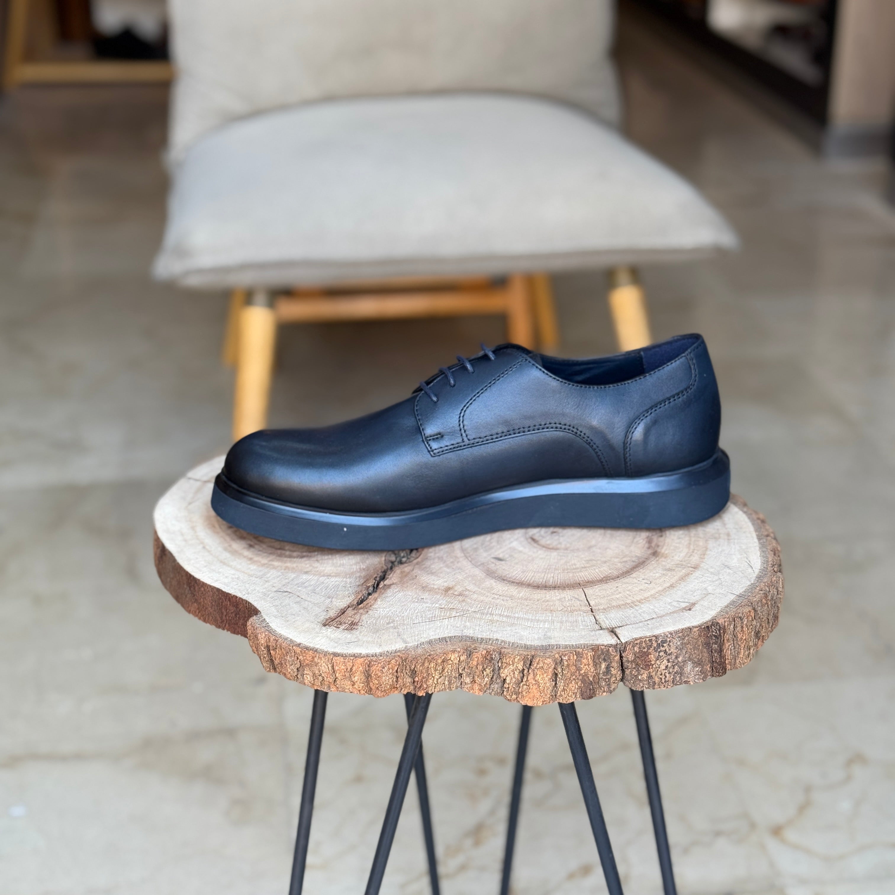 CHAUSSURES EN CUIR VÈRITABLES  DouxPas 1011 BLEU