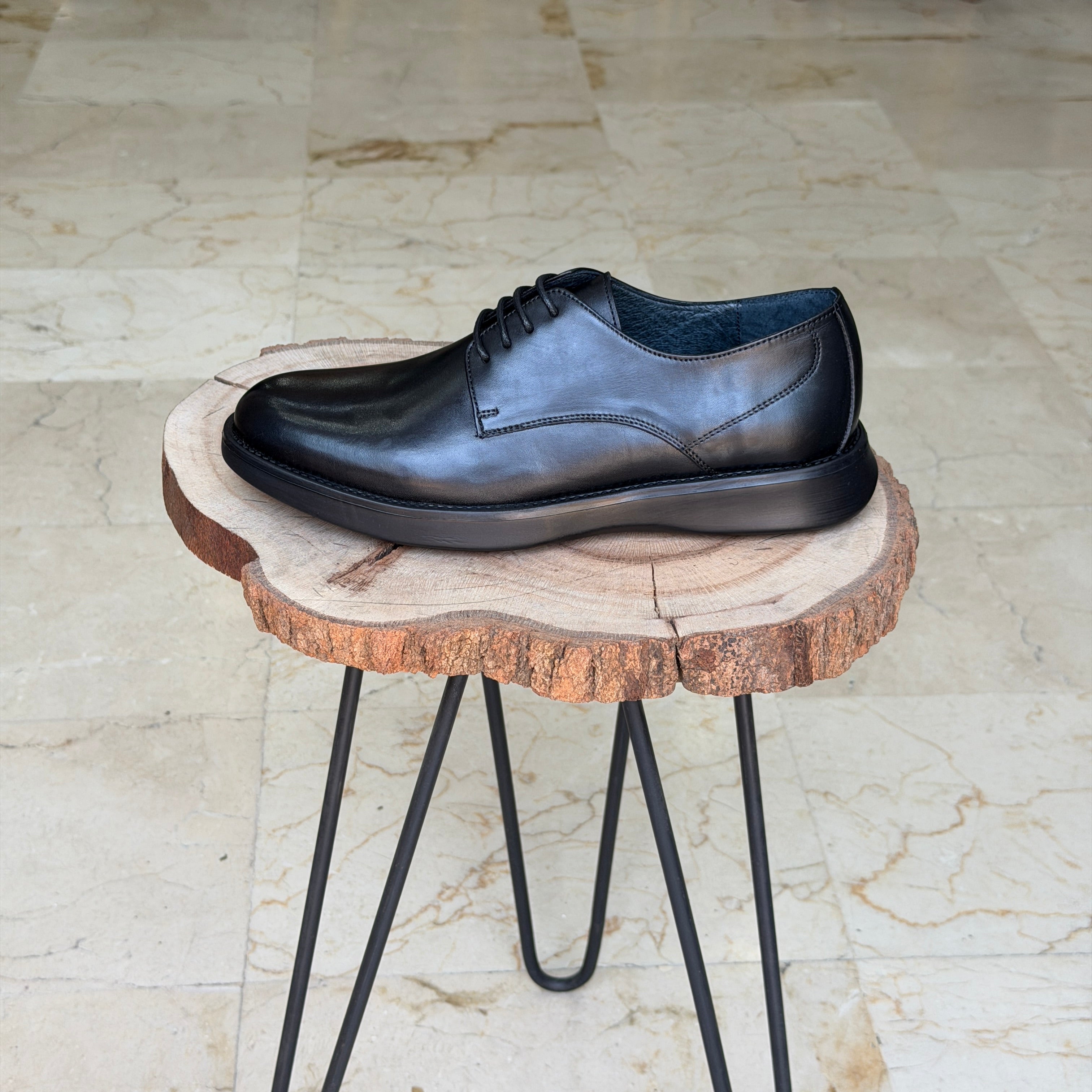 CHAUSSURES EN CUIR ELLEGANO 342 NOIR