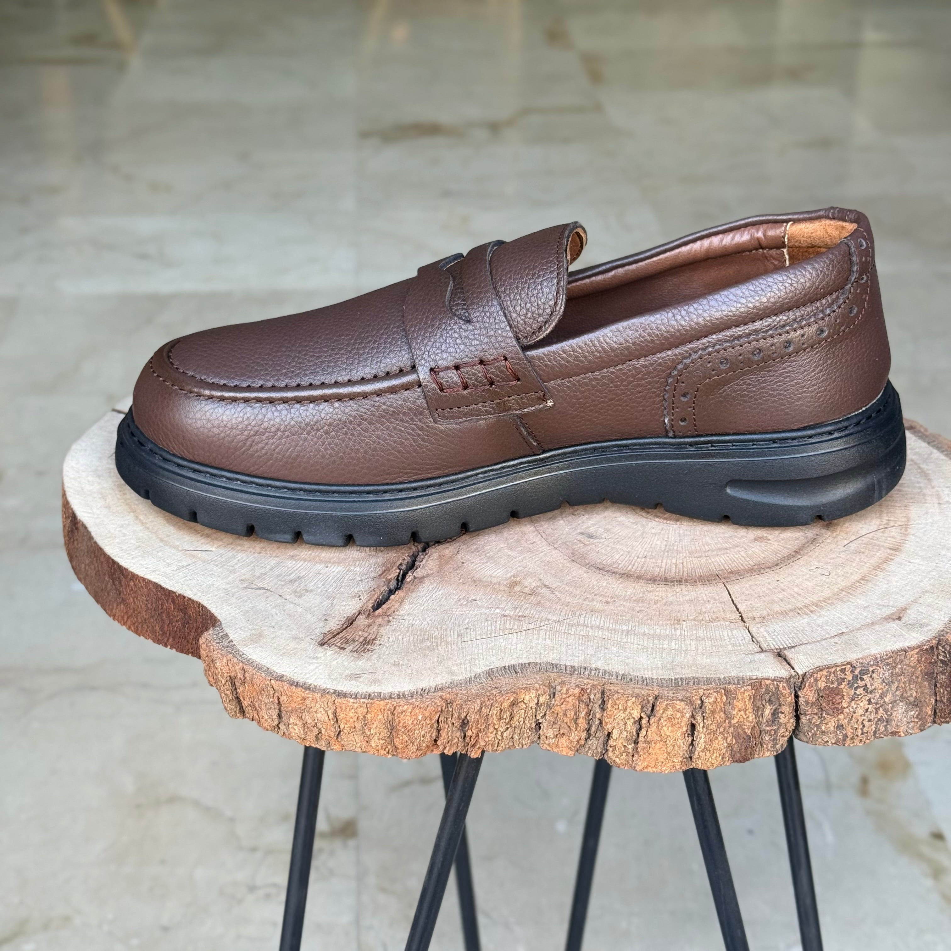 Chaussure Médical En cuir 125 Marron