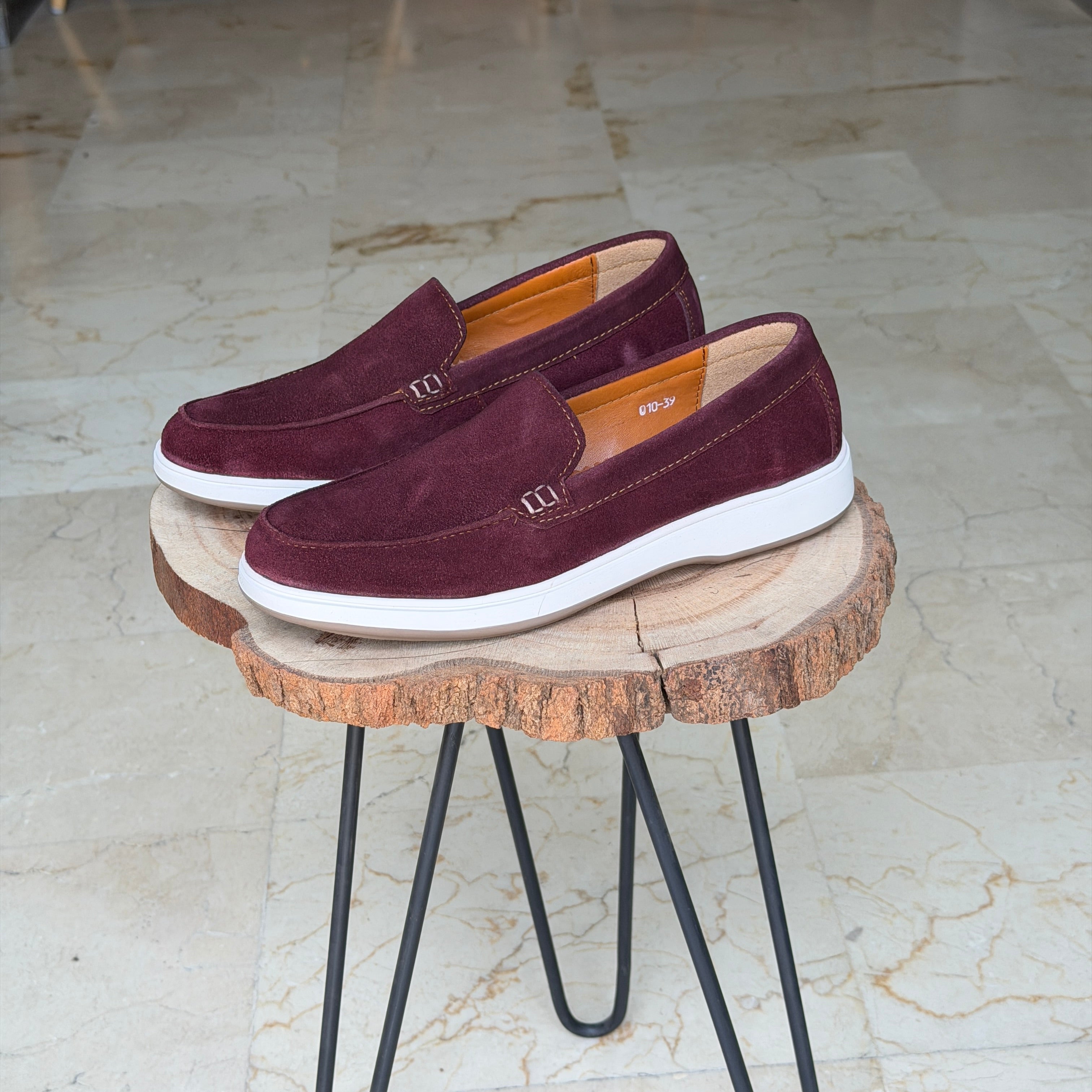 MOCASSIN EN DAIM EURO PIANA 010 GROUNA - Shopilo Shoes