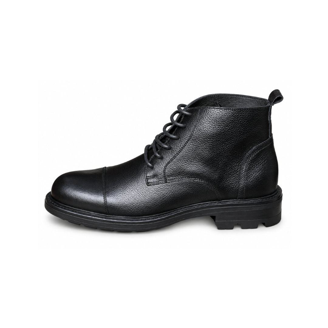 Bottine En Cuir ADRIANO 852 NOIR