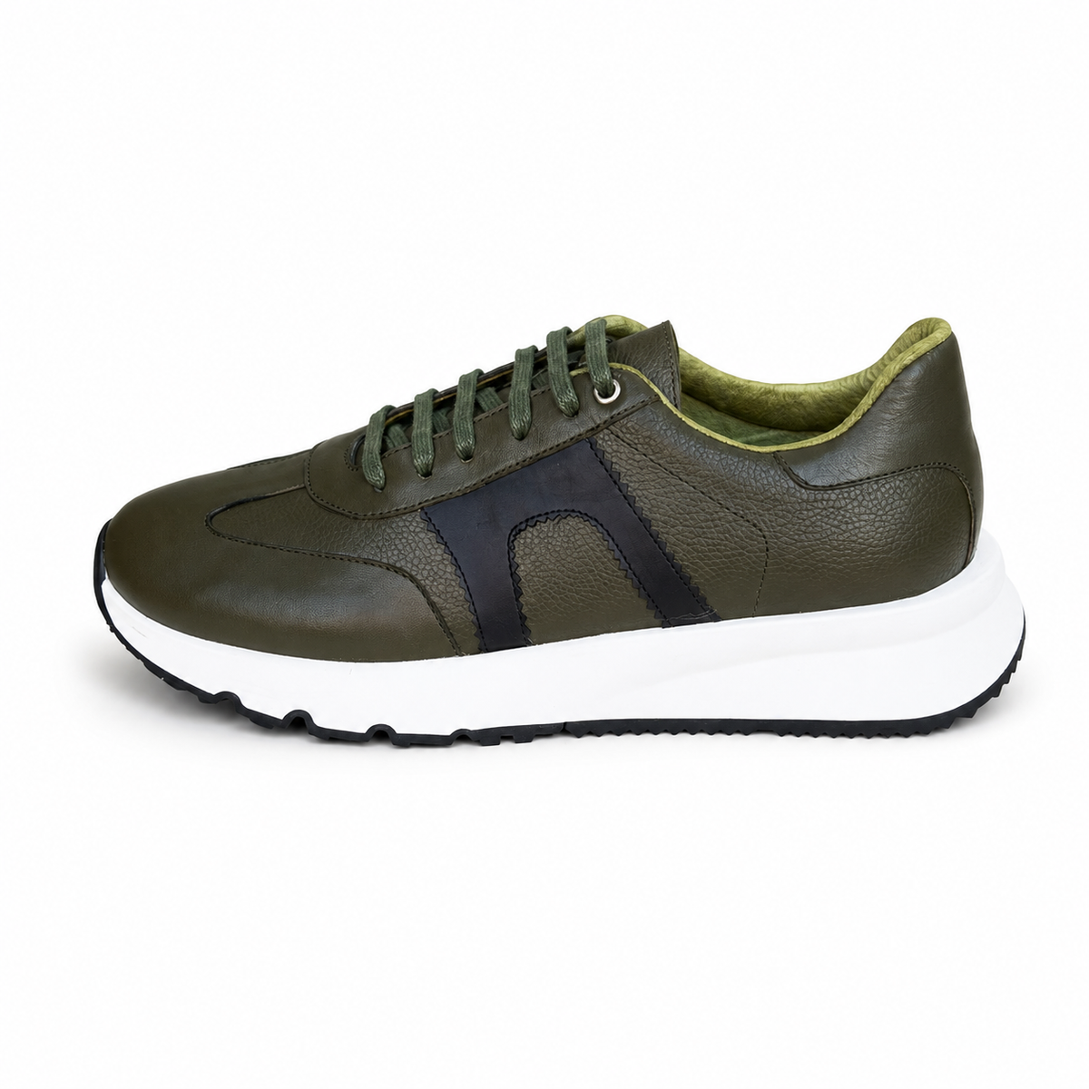basket en cuir - 926 New VERT