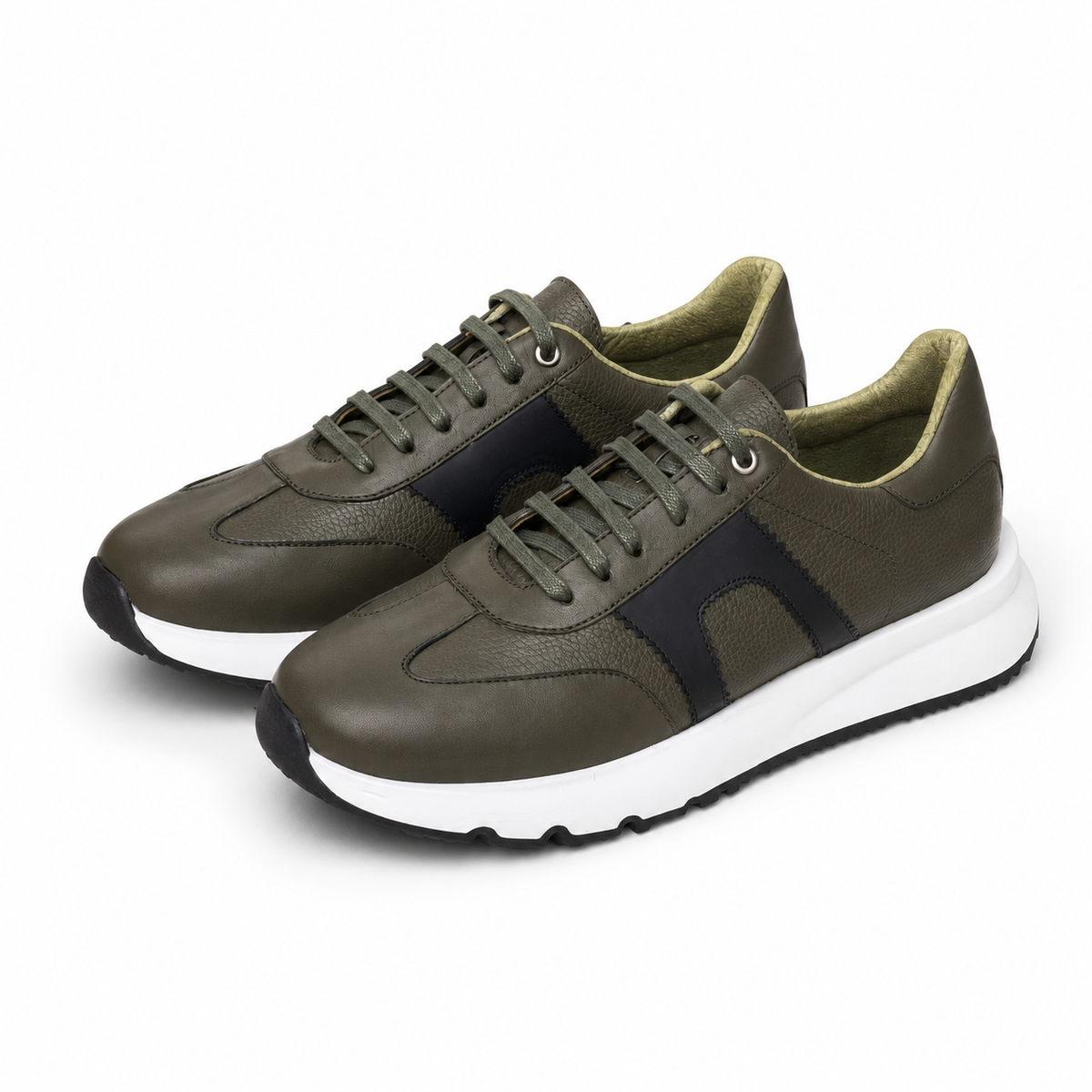 basket en cuir - 926 New VERT