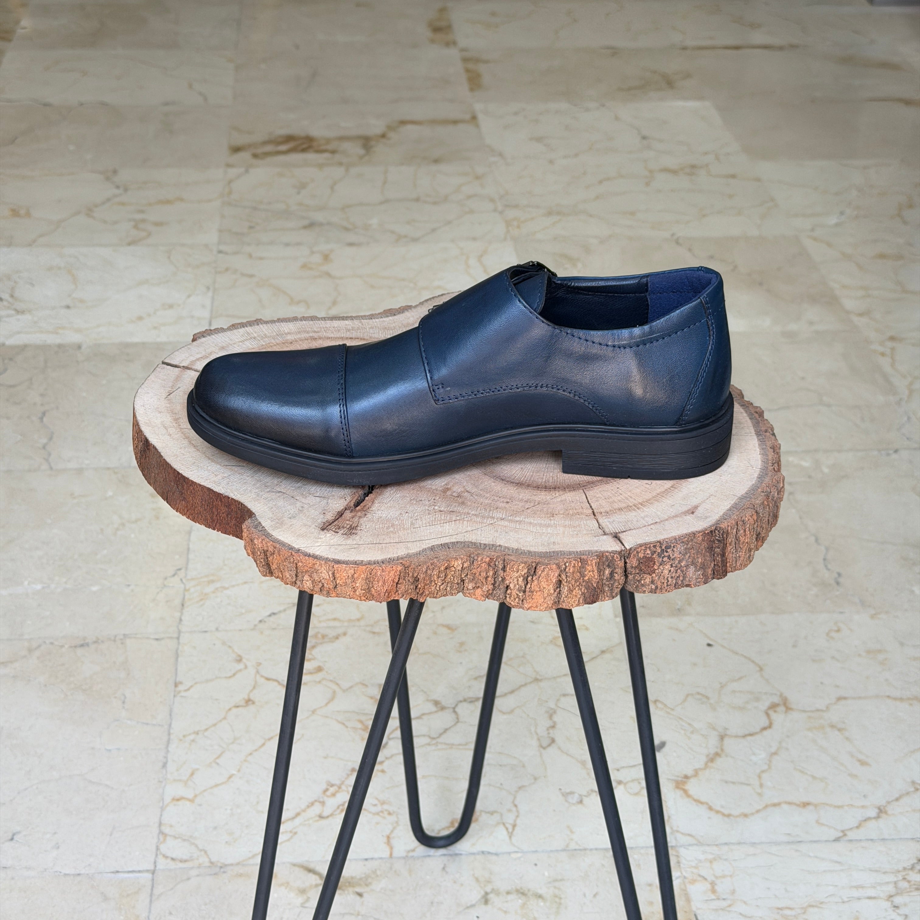 CHAUSSURES EN CUIR VÈRITABLES  DouxPas 0154 BLEU